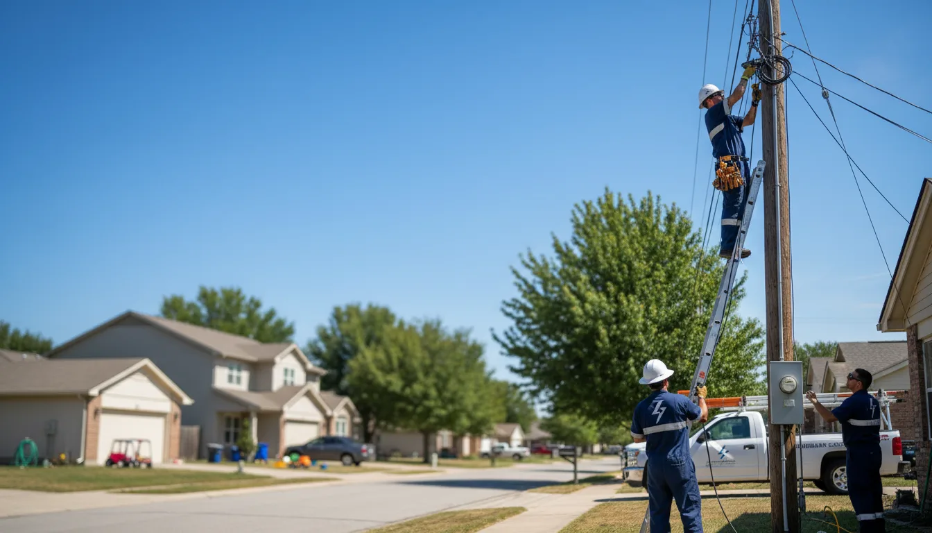 Residential electrician providing installation services in Summerfield, OH